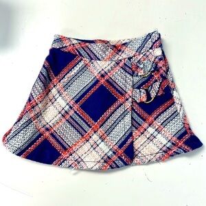 Janie and Jack blue pleaded plaid skirt kilt 18–24M